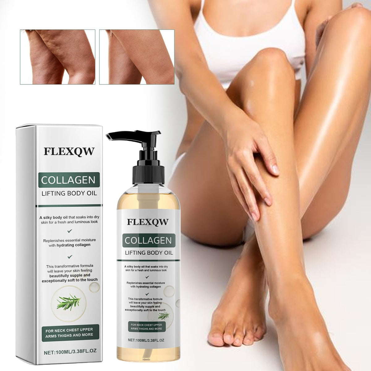 FLEXQW label detail focusing on ingredients and usage instructions for user clarity