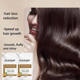 FLEXQW in-shower use showing scalp massage to reduce breakage