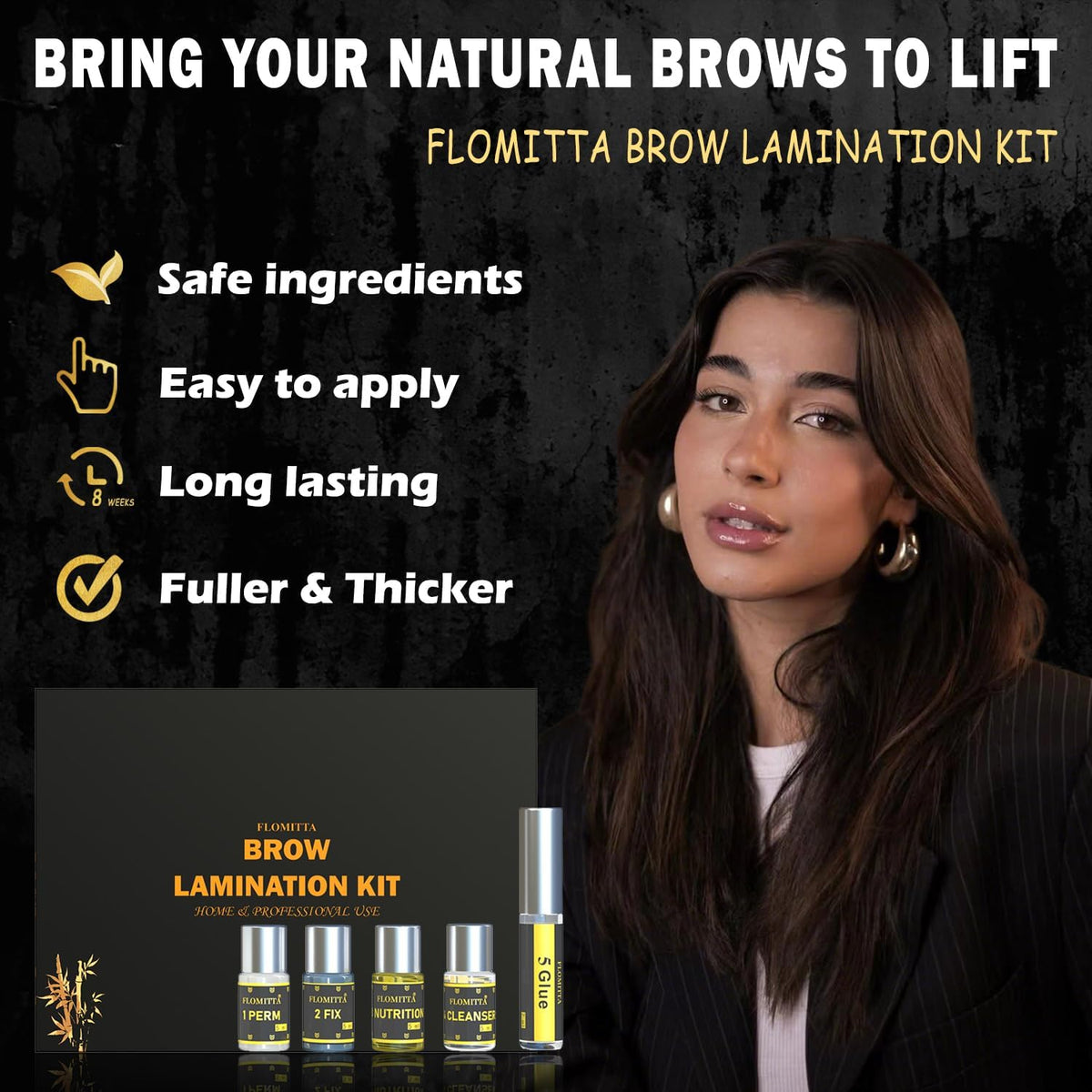 Flomitta brushes and tools laid out conveying control and professional results