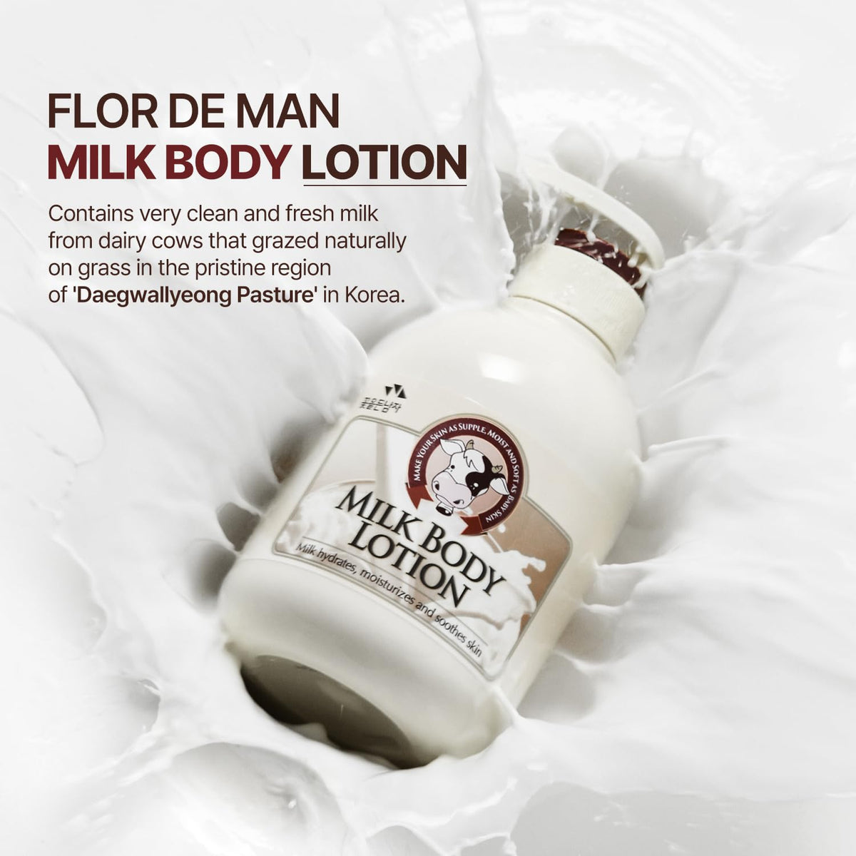 FLOR DE MAN lotion texture close-up highlighting smooth, fast-absorbing feel
