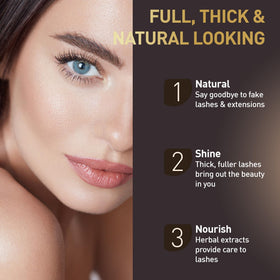 Floretsio before and after lashes comparison, shows visible fuller lash benefit