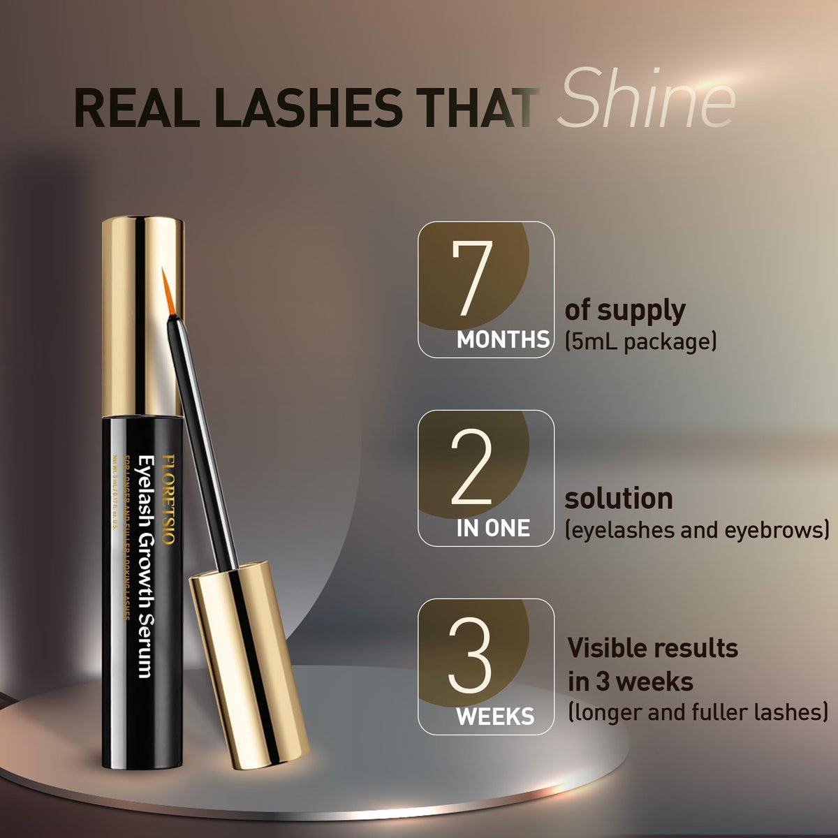 Floretsio ingredients label detail, emphasizes gentle, paraben-free formulation