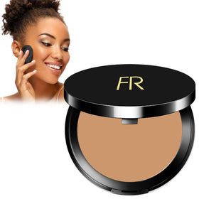 Flori Roberts front compact showing sleek packaging and travel convenience