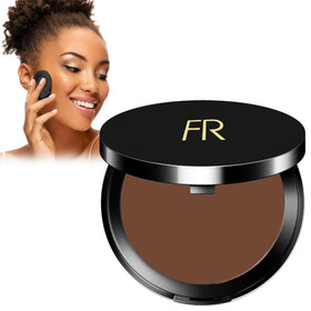 Flori Roberts front packaging compact shows sleek design and coverage