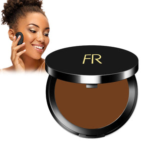 Flori Roberts compact front packaging showing product and brand appeal