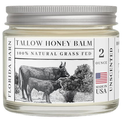 Florida Barn front tin showing label and natural balm for easy identification and trust