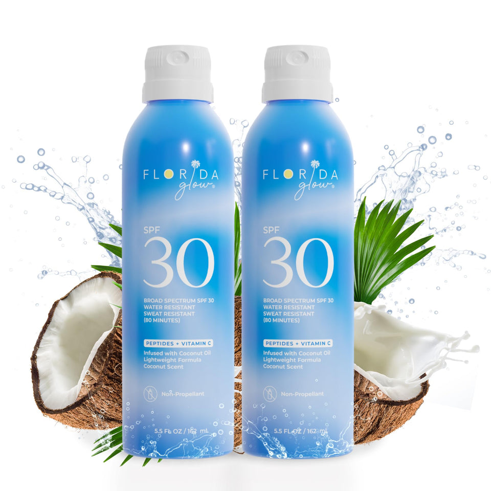 Florida Salt Scrubs front packaging showing SPF 30 and compliance