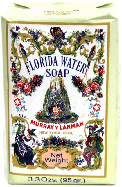 Florida Water bar soap front packaging showing brand and classic scent benefit