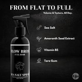 Flow Bros used on model with beachy waves, showing effortless, touchable finish