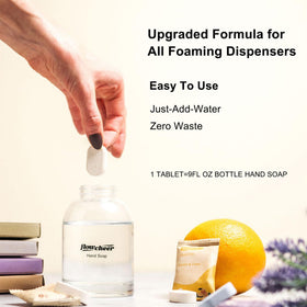 flowcheer close-up tablet texture highlighting plant-based composition and easy dissolve