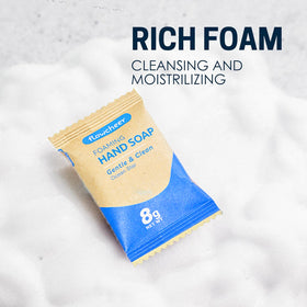 flowcheer pump dispensing creamy foam in kitchen for fast handwash