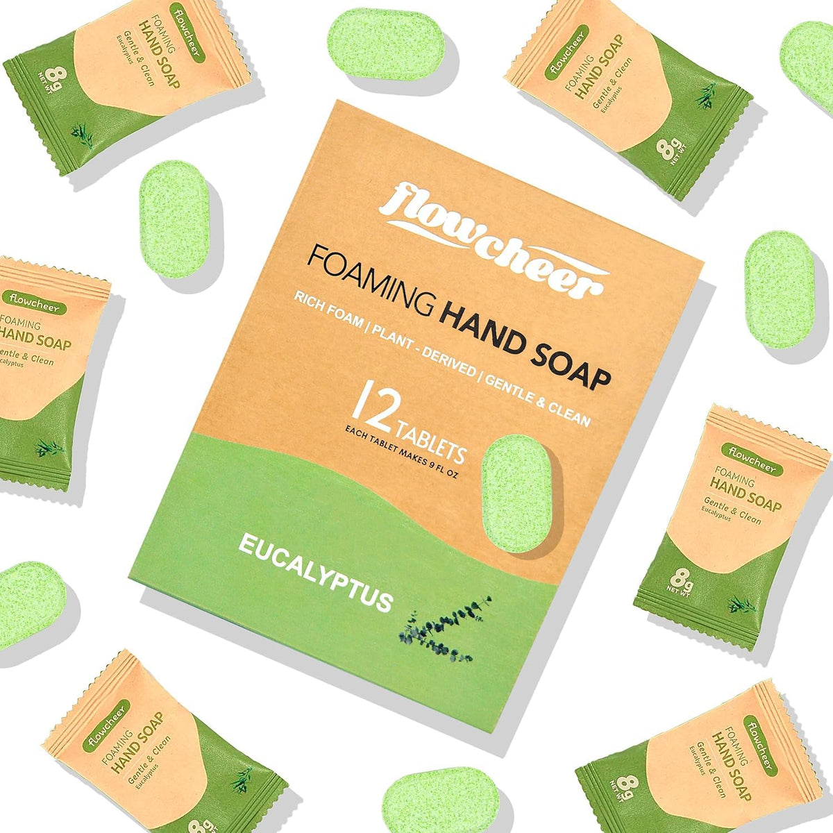 flowcheer front carton showing tablets and benefits