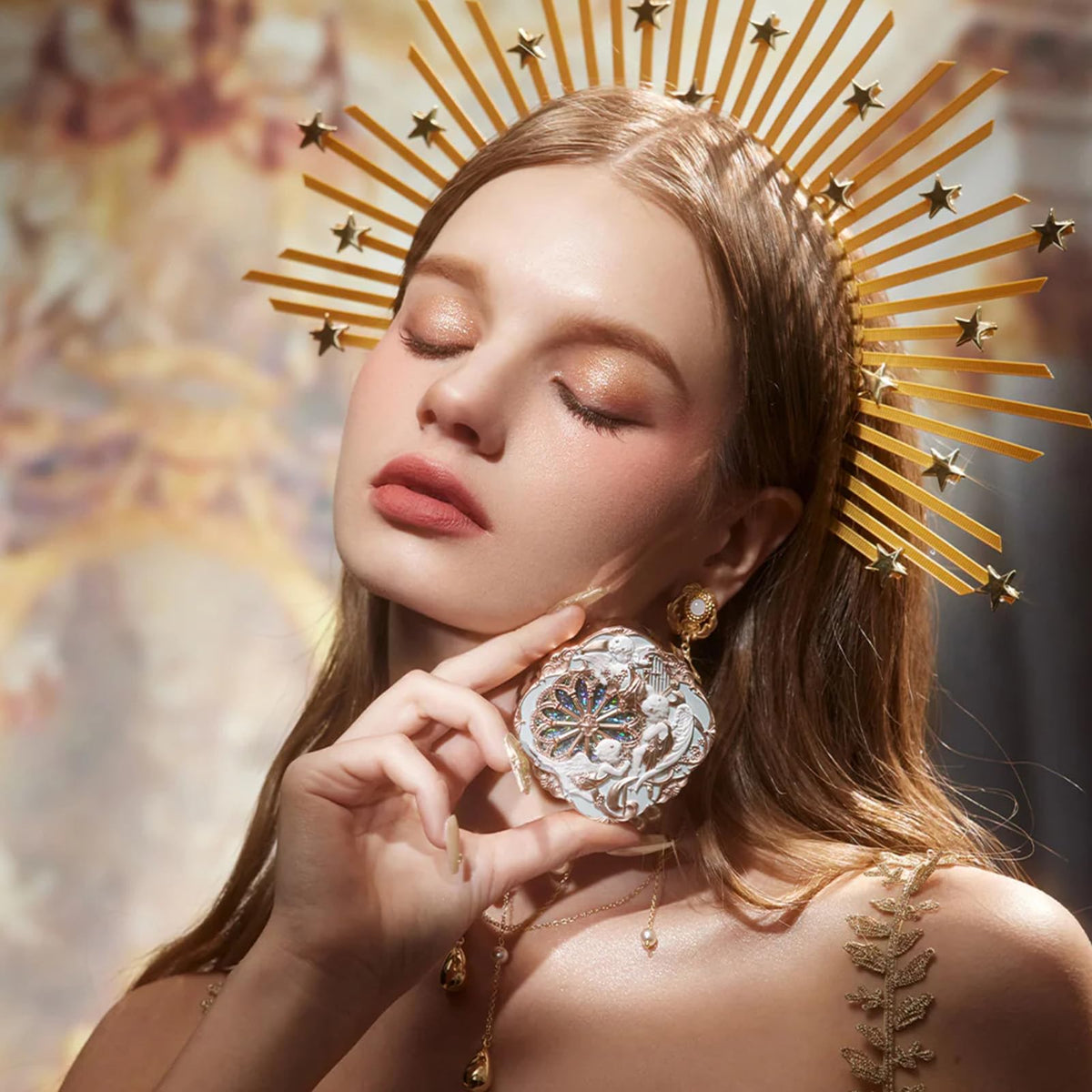Flower Knows application with fingertip showing easy blending and natural color