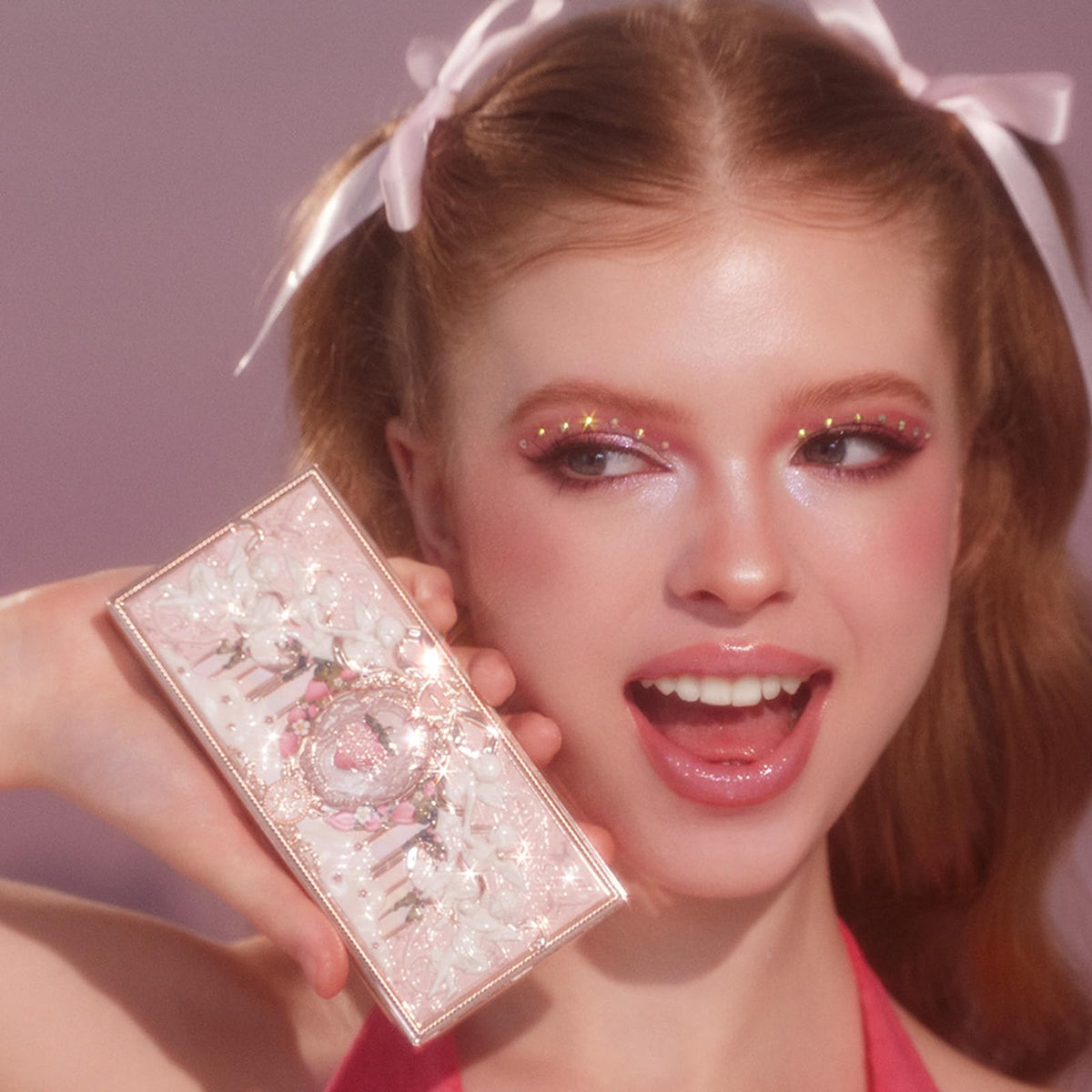 Flower Knows swatches on arm showing buildable pigmentation and color range