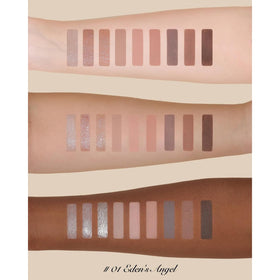 Flower Knows shimmer pan reflecting light to show luminous lid highlight benefit