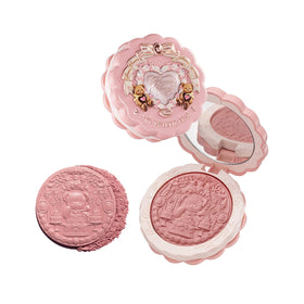 Flower Knows compact front view showing cute pâtisserie design and collectible appeal