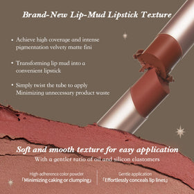 Flower Knows close-up of lipstick texture highlighting silky, non-clumping finish