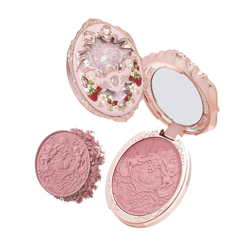 Flower Knows front compact view showing Rococo embossed design and collectible appeal