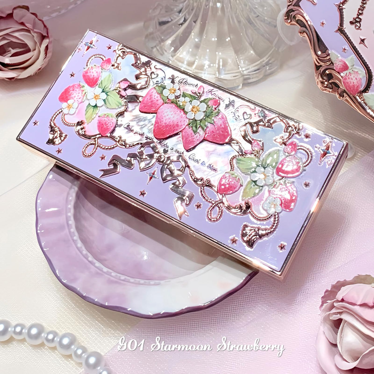 Flower Knows embossed design close-up highlighting decorative, luxury finish