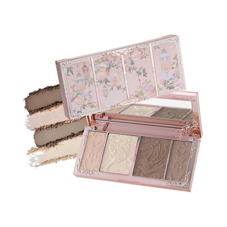 Flower Knows front compact 02 Tawny Tea showing ornate design and portability benefit