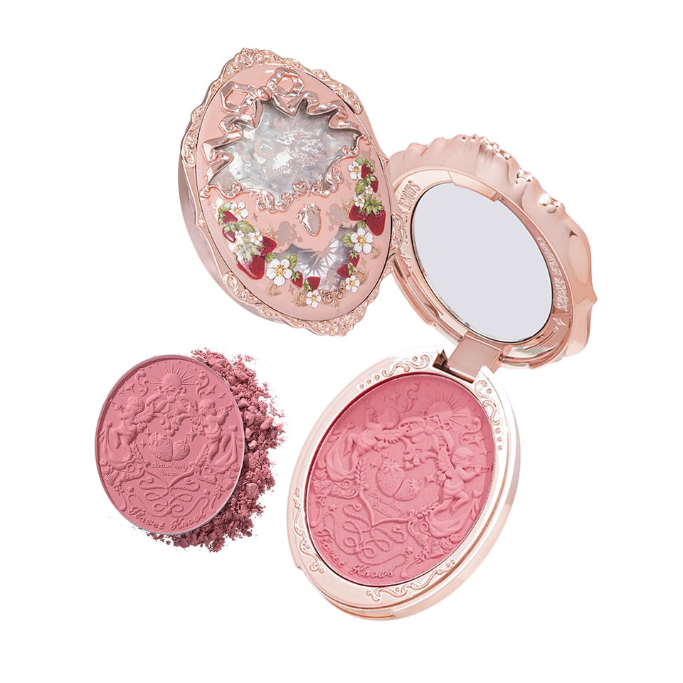 Flower Knows front packaging embossed blush attractive collectible design
