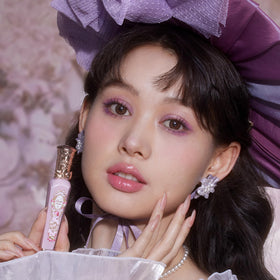 Flower Knows shade pigment pool showing strawberry-macaron color payoff and layering benefit