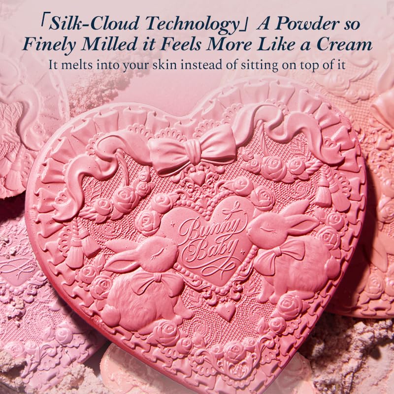 Flower Knows Iris Garden blush pan close-up revealing satin texture and fine milling