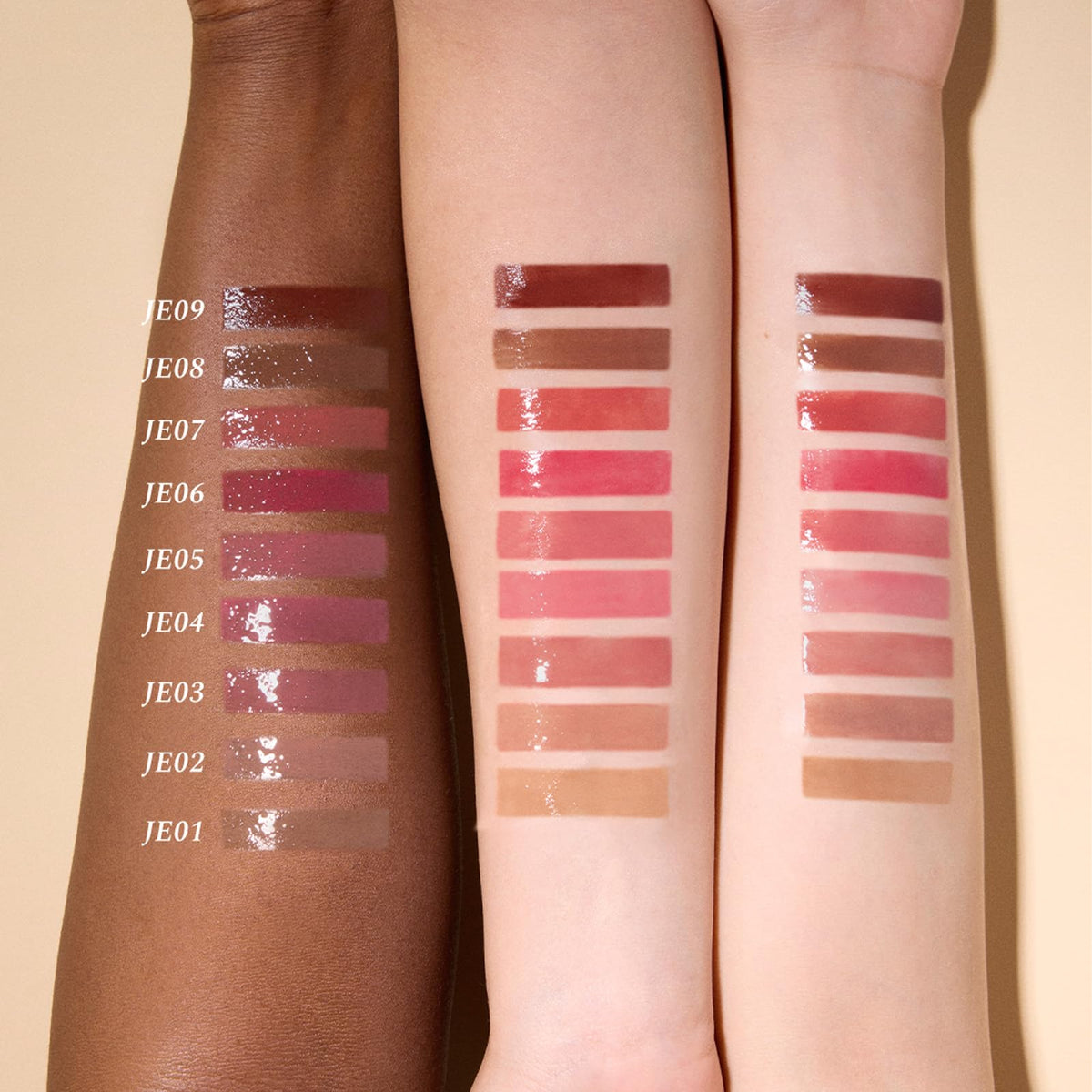 Flower Knows swatch on skin illustrating dusty tea rose tint and buildable color