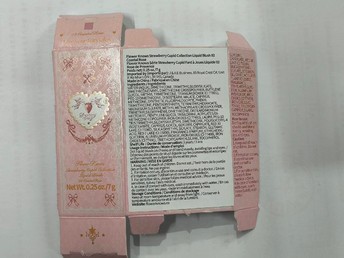 Flower Knows label closeup showing amino acids and hydrating ingredients