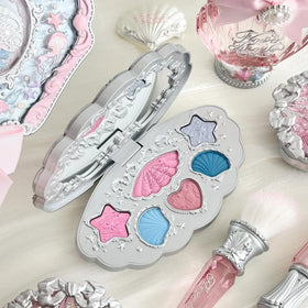 Flower Knows worn on eye demonstrating pastel mermaid-inspired look