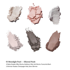 Flower Knows open palette with mirror for easy travel application benefit