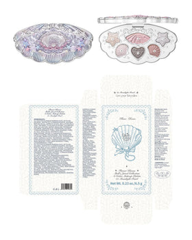Flower Knows palette held in hand to show compact travel-friendly size