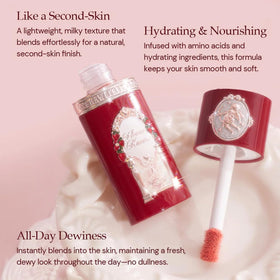 Flower Knows arm swatches showing buildable baby-pink color payoff