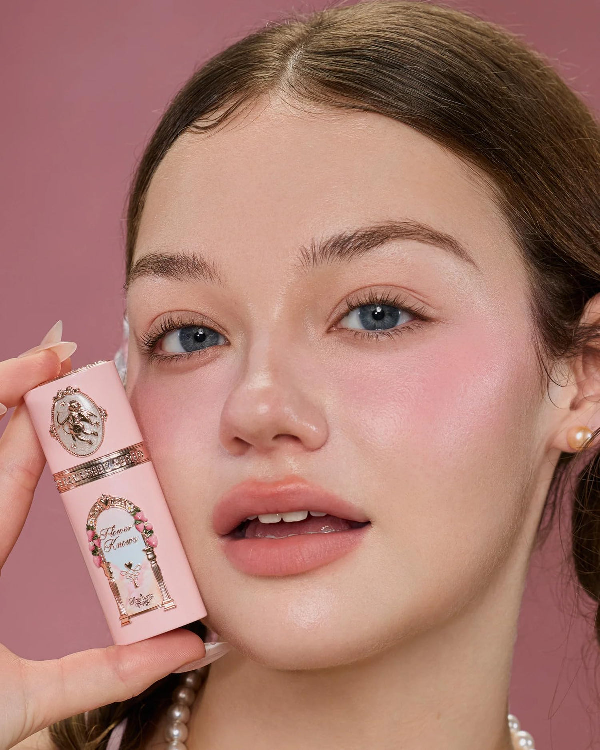 Flower Knows paired with cushion puff for precise, smooth finish every time