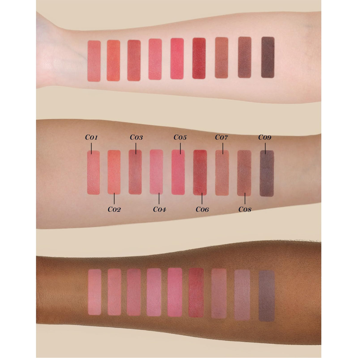 Flower Knows swatch on wrist displaying creamy peach color and true-to-tone payoff