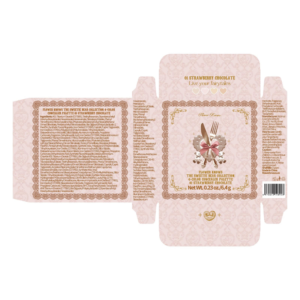 Flower Knows compact placed in a handbag to show everyday portability benefit