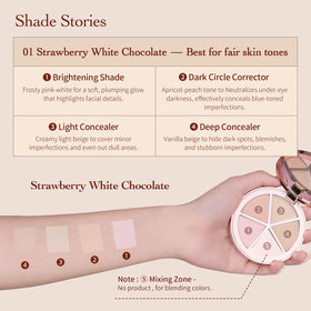 Flower Knows close-up of each Sweetie Bear shade to show undertones and finish