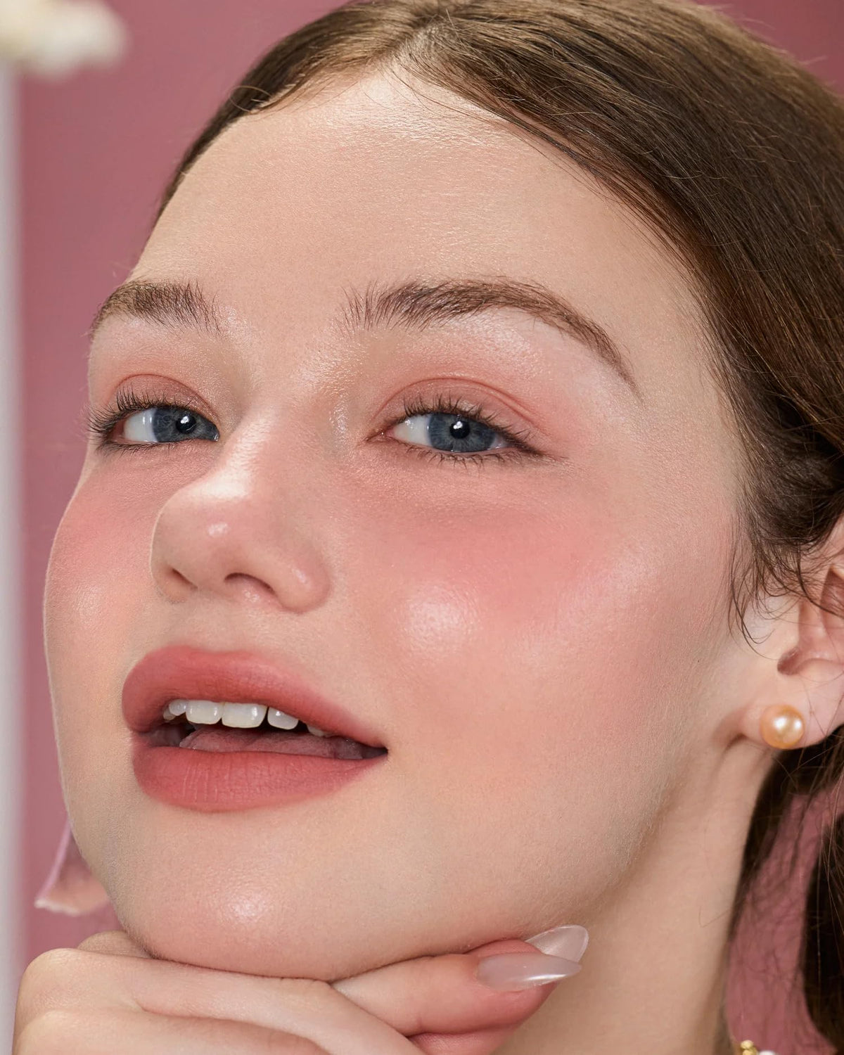 Flower Knows top label and shade name highlighting Apple Glow clarity