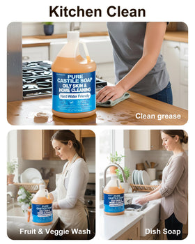 FLOWHYET next to common household items to show gallon size