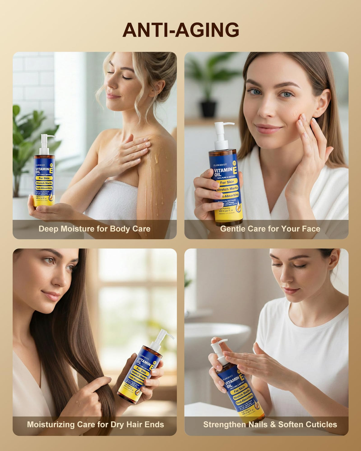 FLOWHYET bottle staged with daily skincare items for routine
