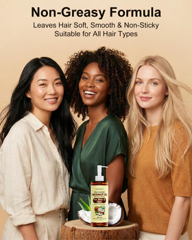 FLOWHYET used as hair serum on strands showing shine without heaviness