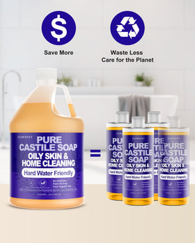 FLOWHYET used to clean kitchen surface illustrating safe, multi-use cleaning