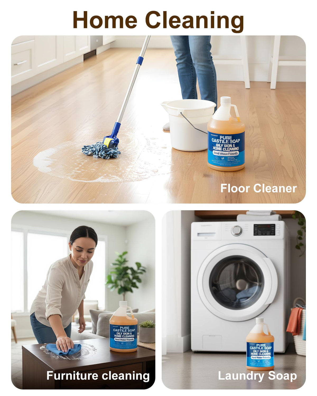 FLOWHYET cleaning a kitchen counter, demonstrating multi-purpose use