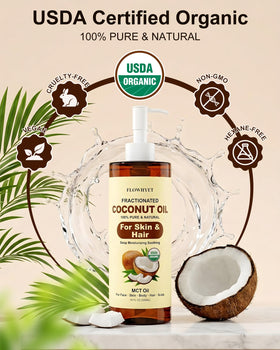FLOWHYET oil pouring in a smooth stream showing quick absorption benefit