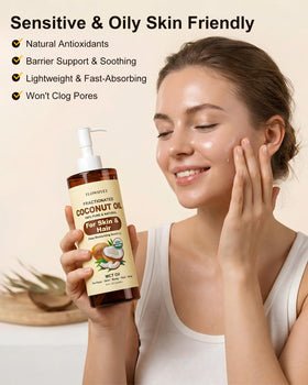FLOWHYET texture on hand demonstrating lightweight absorption and non-greasy feel