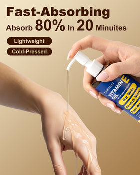 FLOWHYET oil texture on skin illustrating fast absorption
