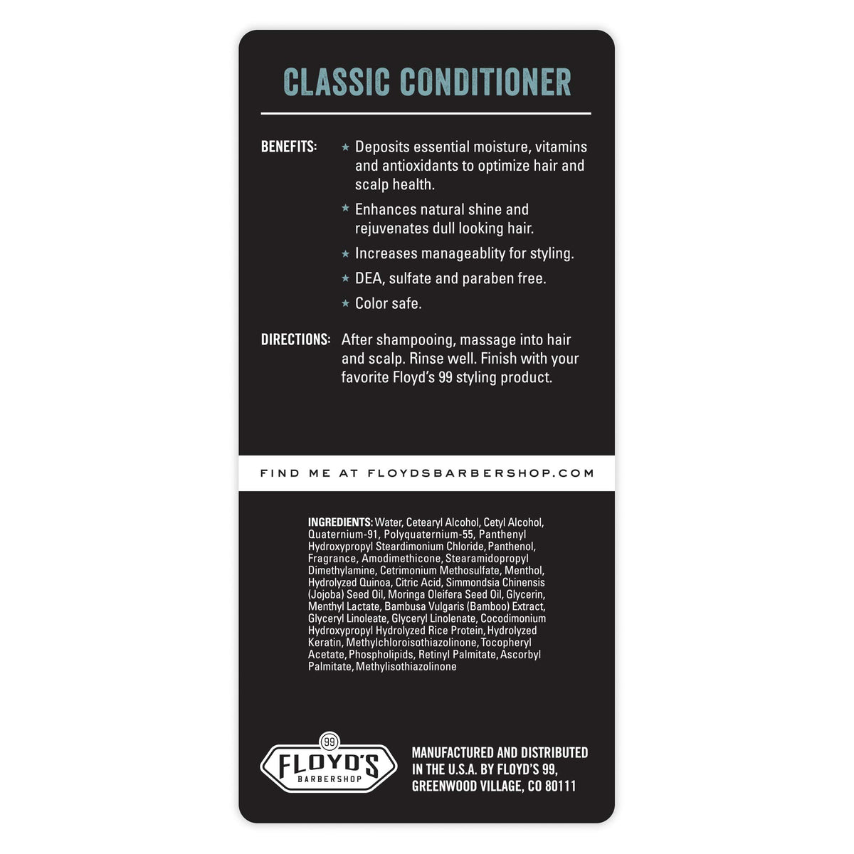 Floyd's 99 conditioner texture on hand demonstrating silky hydration and detangling