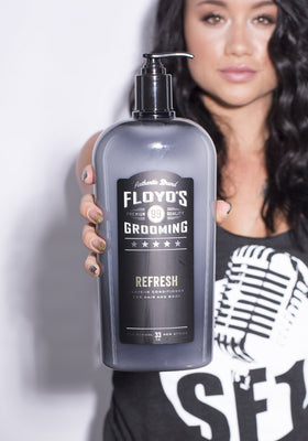 Floyd's 99 close-up of shea and aloe texture highlighting nourishing benefits