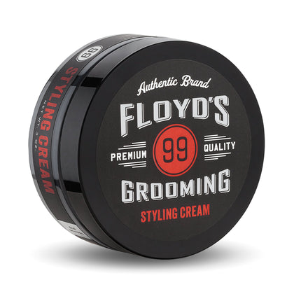 Floyd's 99 jar front view showing branding and compact styling convenience