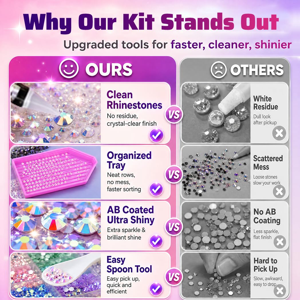 FLYEARTH nail art with rhinestone accents illustrating fine-detail embellishing